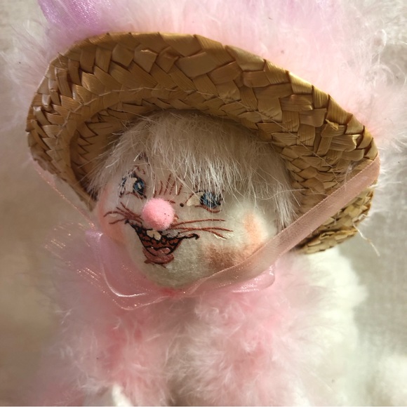 Annalee 6” Spring fancy bunny Easter 2005 feather boa - Picture 2 of 8